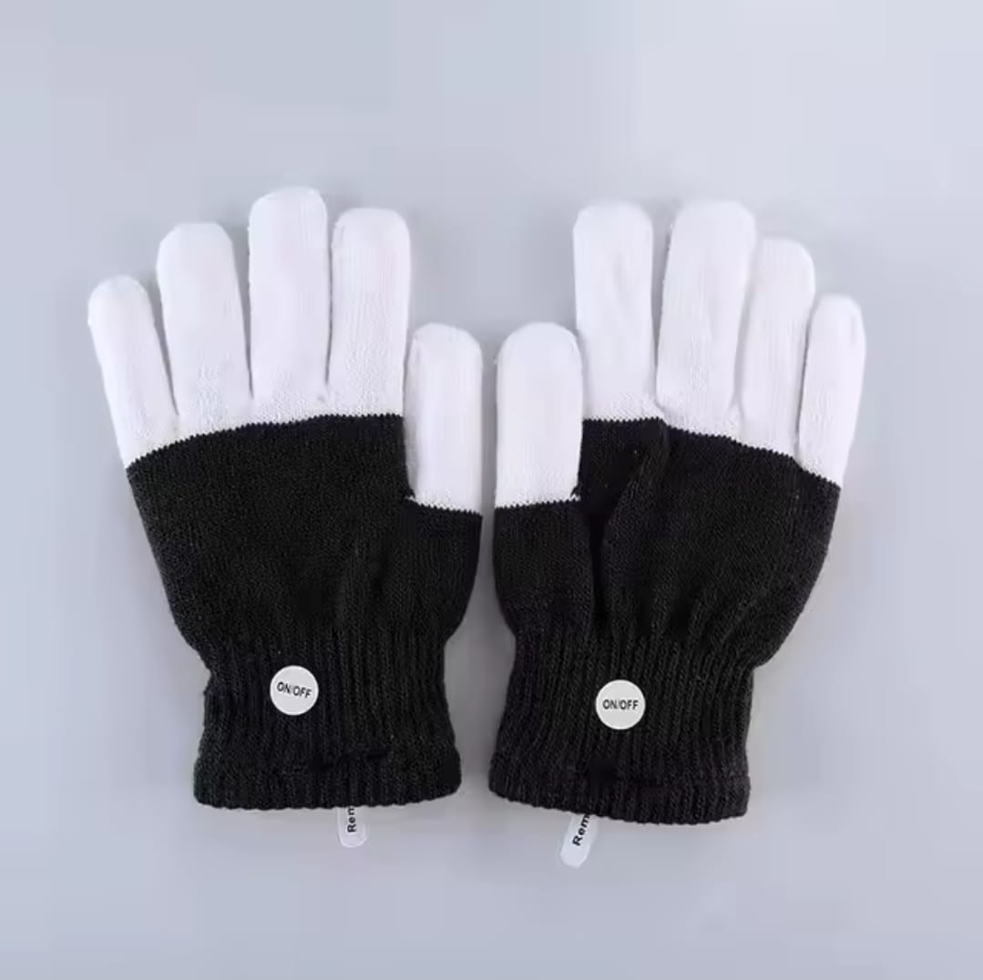 Guantes Con Luces Led 6 Tonalidades