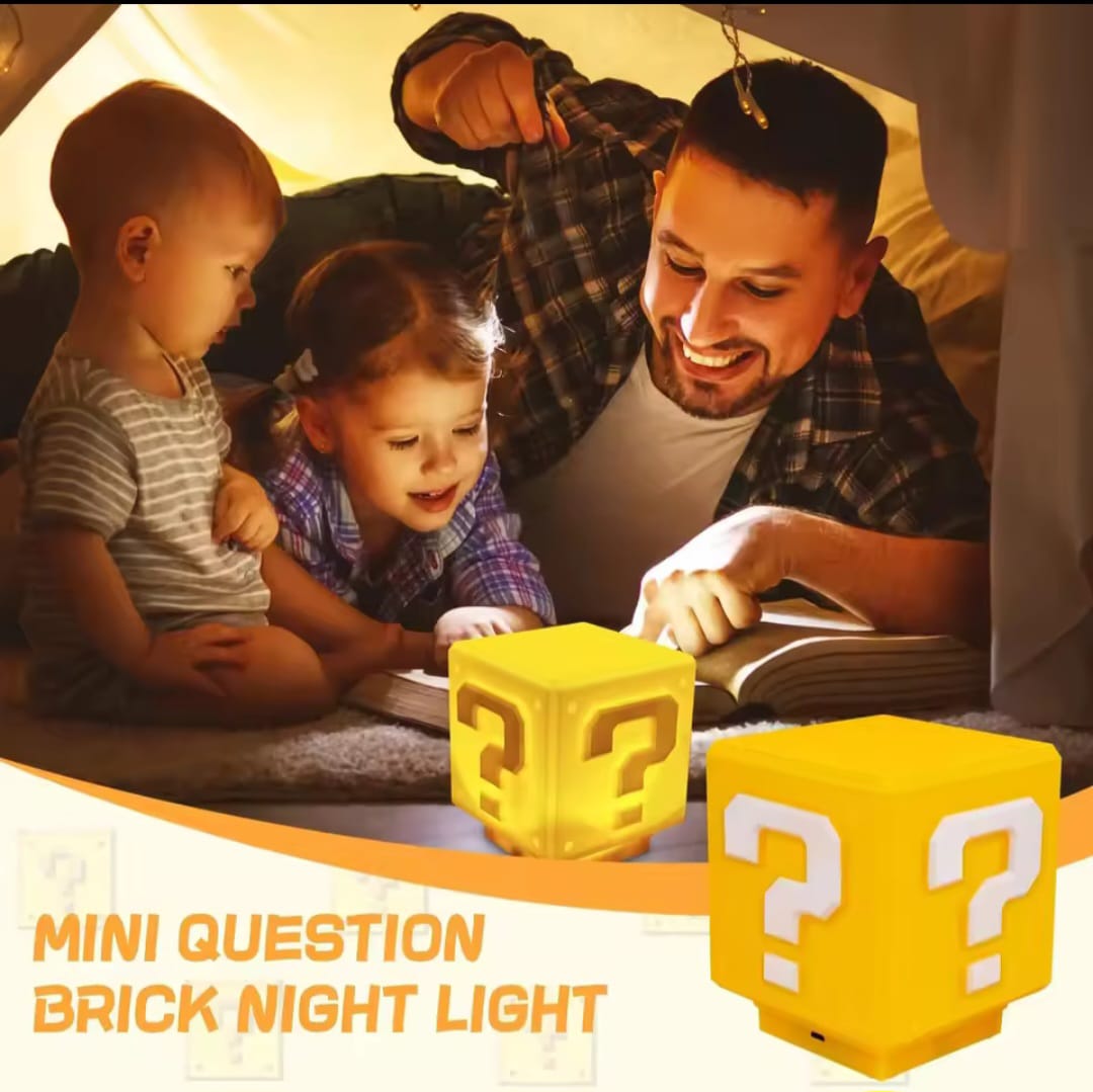 Lámpara Cubo Mario Bros Led Sonido USB