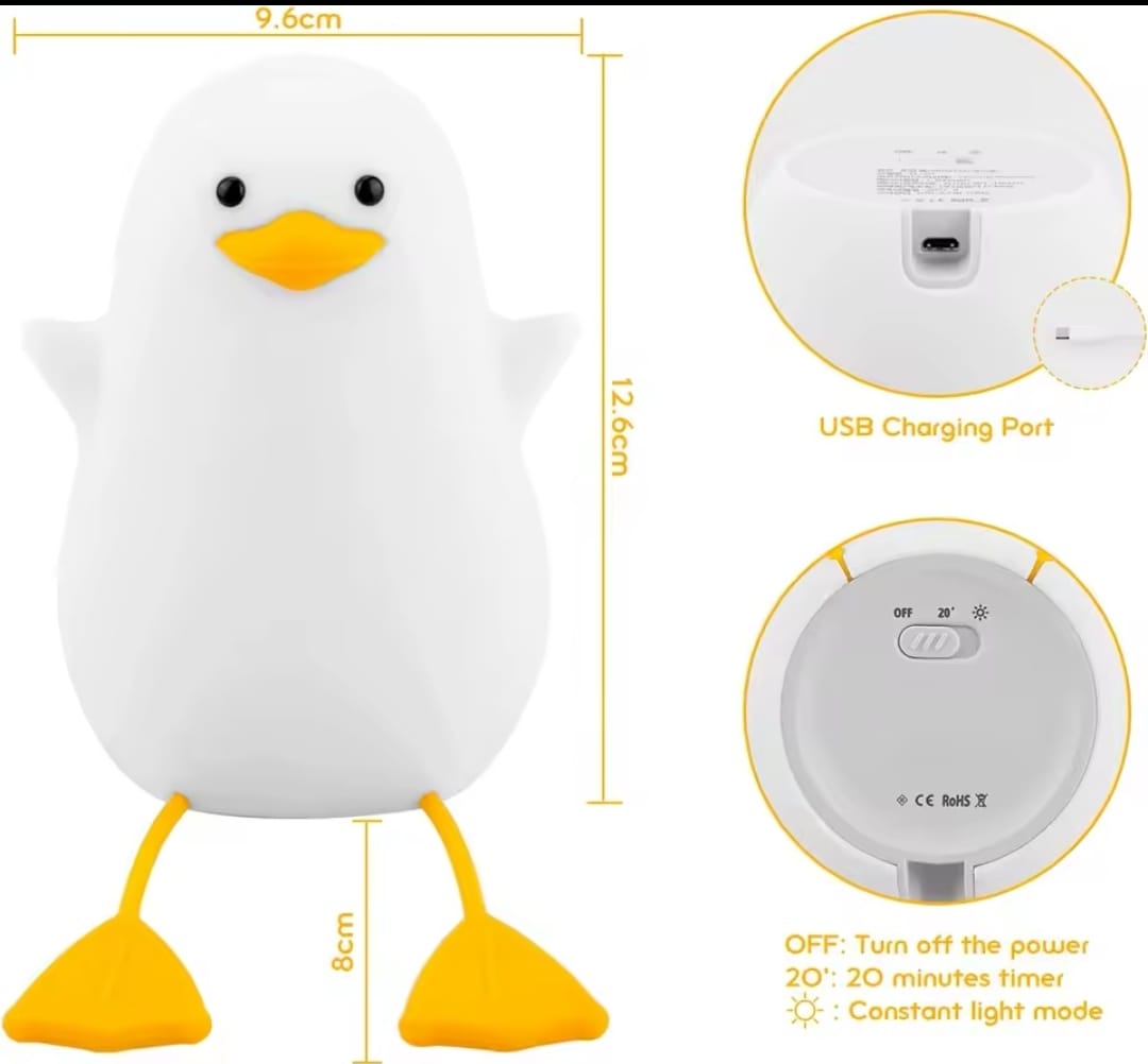Lámpara De Noche Patito USB