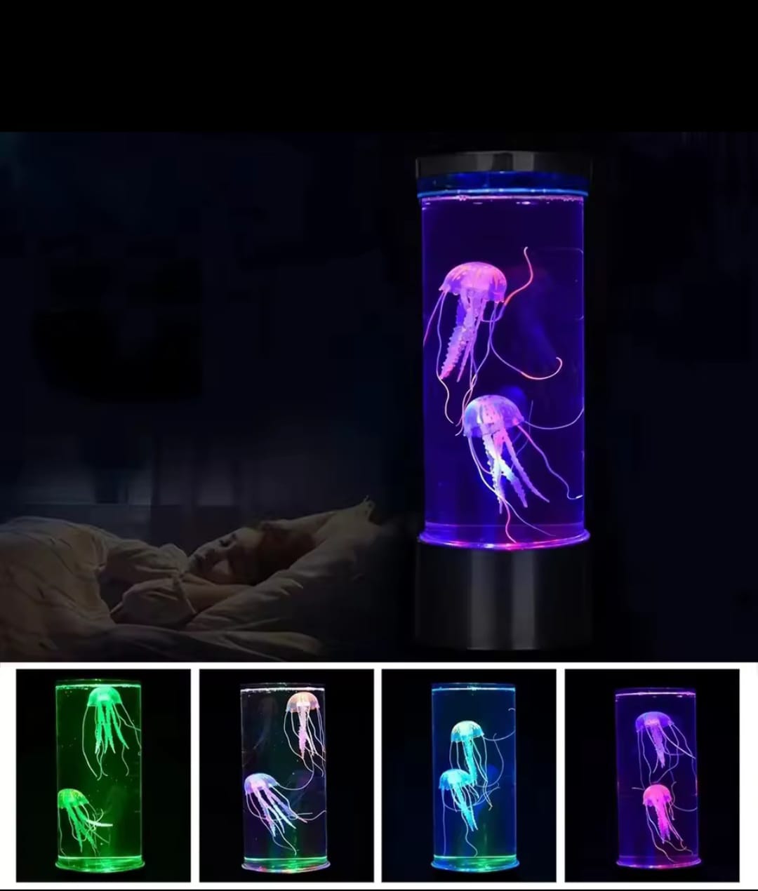 Luz Nocturna Con Forma De Medusa