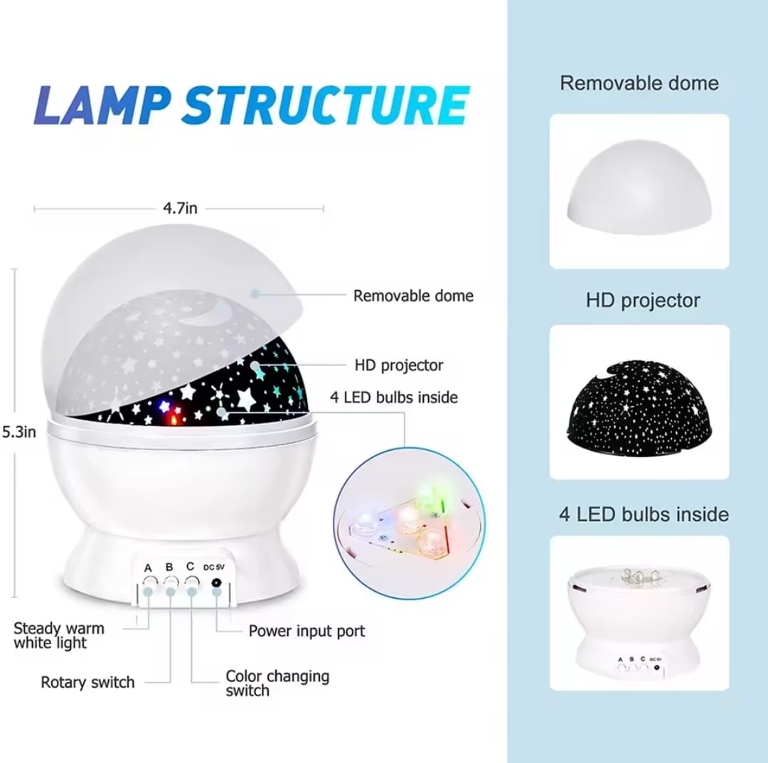 Proyector de luz nocturna Noche estrellada ✨