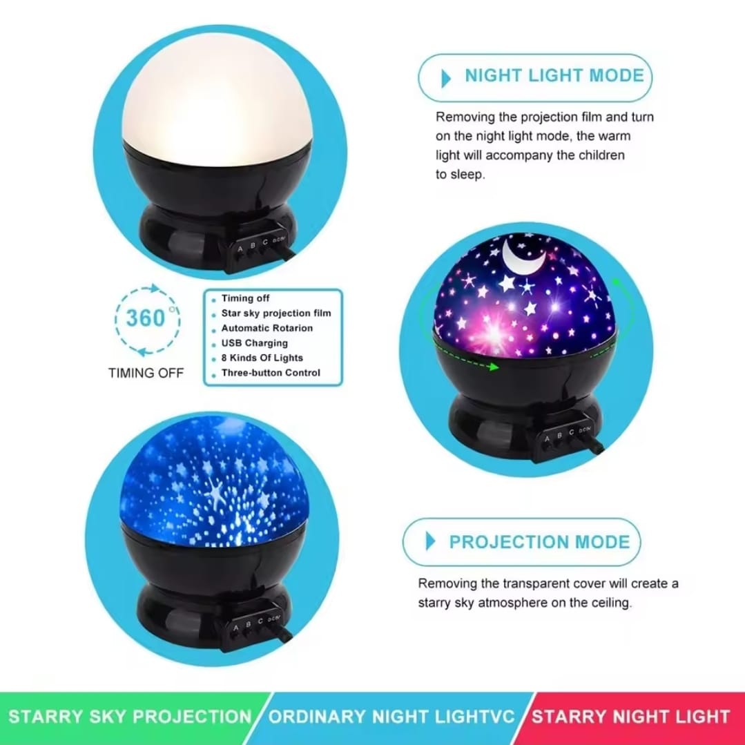 Proyector de luz nocturna Noche estrellada ✨