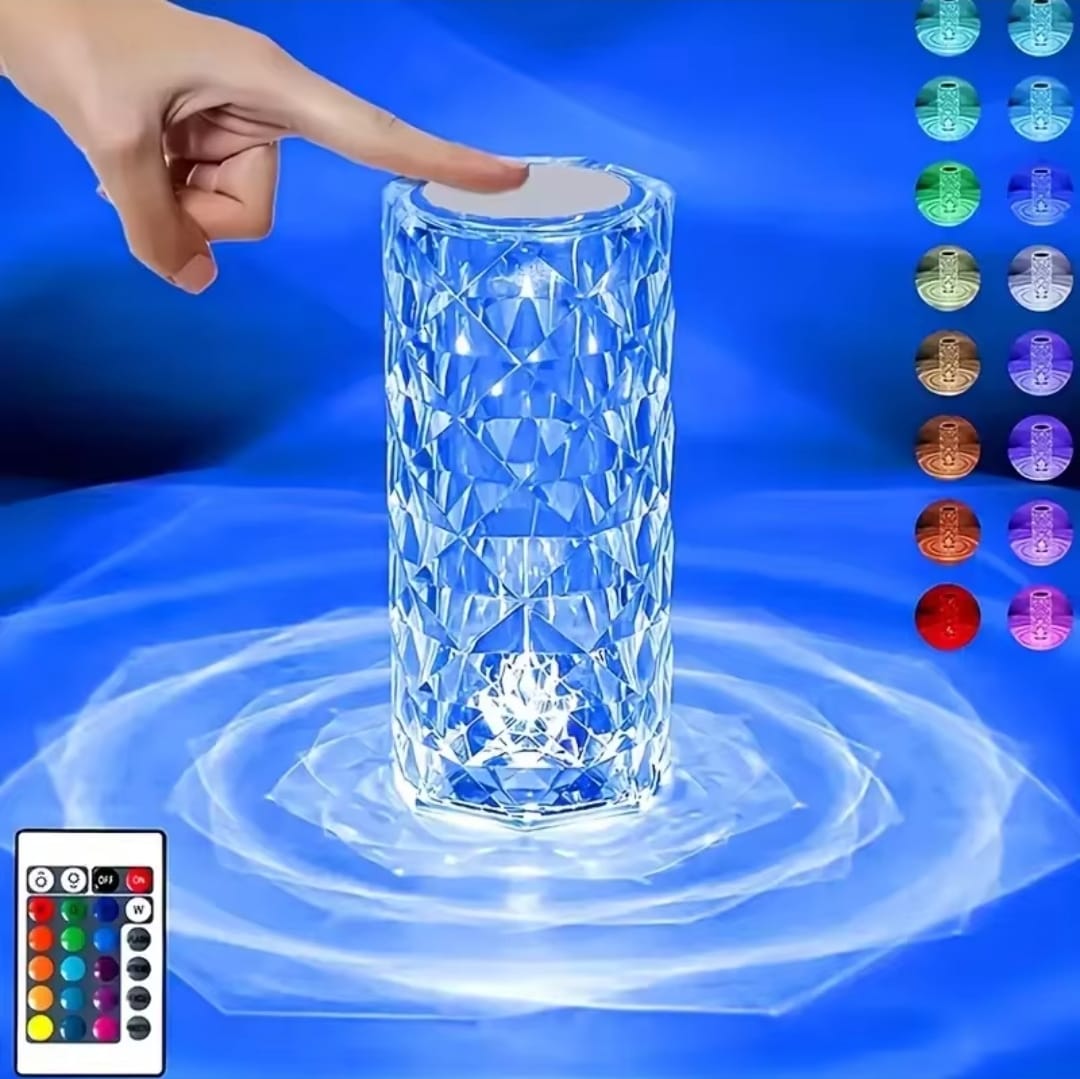 Lámpara de Cristal Touch - Parlante Bluetooth