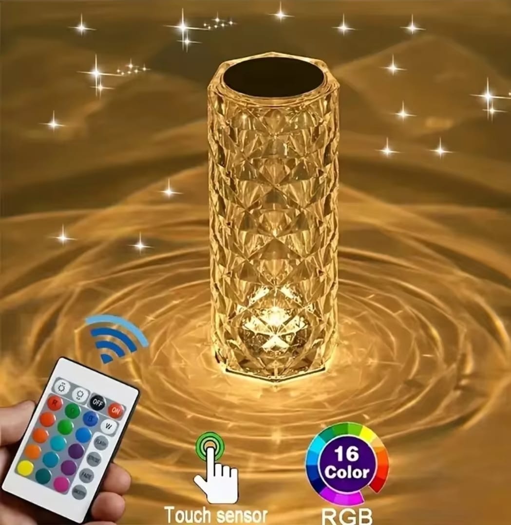 Lámpara de Cristal Touch - Parlante Bluetooth