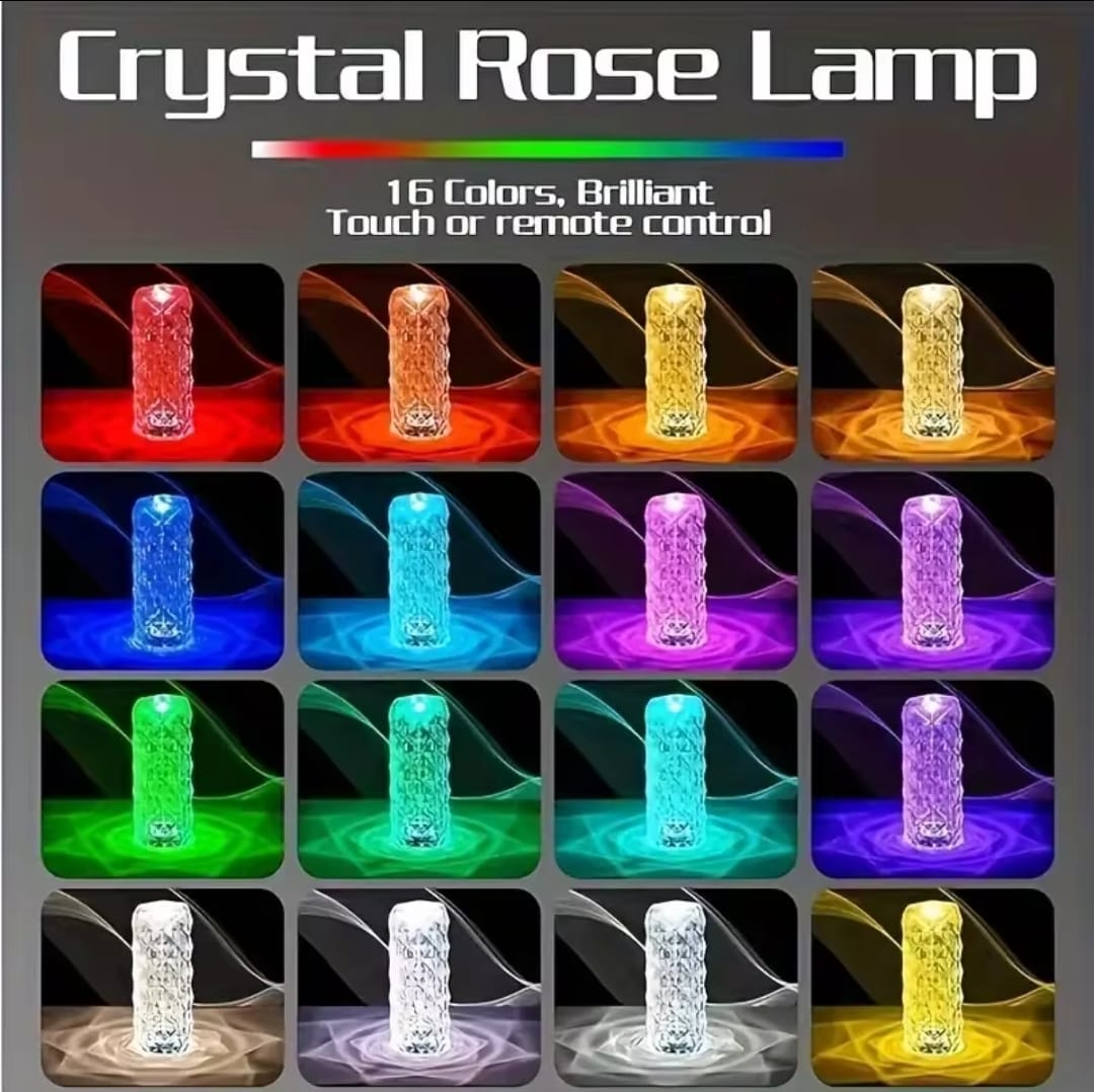 Lámpara de Cristal Touch - Parlante Bluetooth