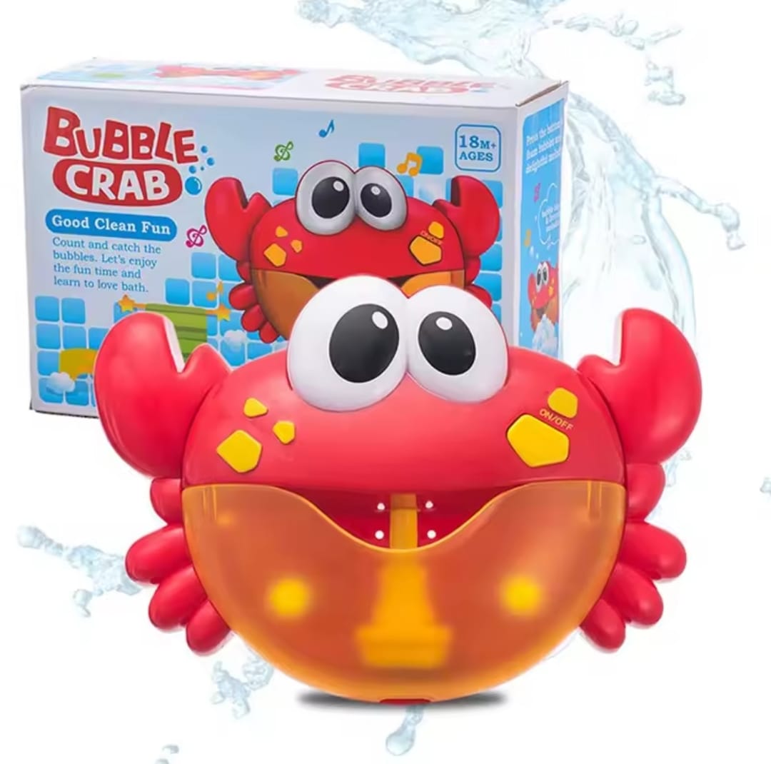 Cangrejo de burbujas espuma niños
