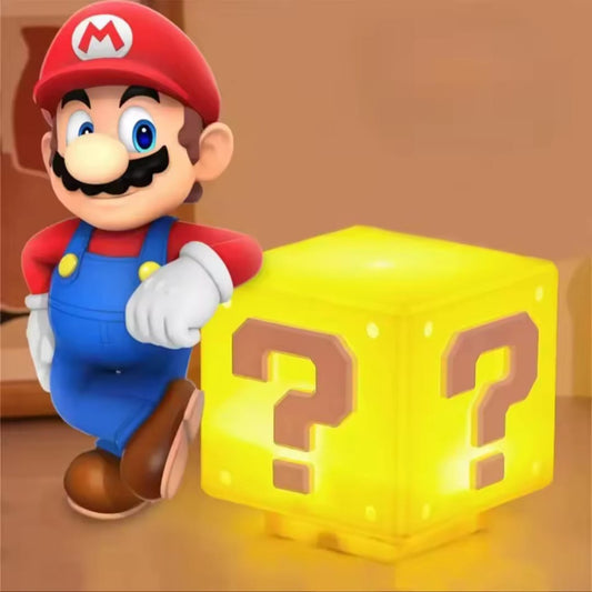 Lámpara Cubo Mario Bros Led Sonido USB