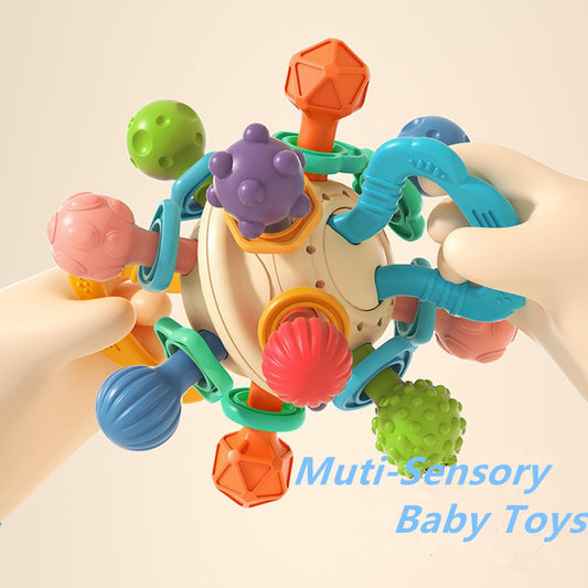 ✅Juguete mordedor multi sensorial bebe